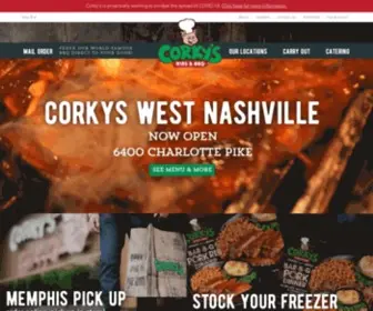 Corkysbbq.com(Corky's BBQ) Screenshot