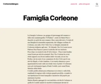 Corleonedialogos.it(Famiglia Corleone) Screenshot