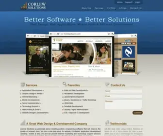 Corlewsolutions.com(Web Design & Web Development near Washington DC) Screenshot