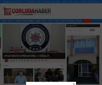 Corludahaber.com(Çorluda Haber) Screenshot