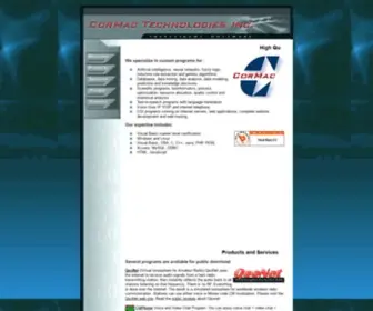 Cormactech.com(CorMac Technologies Inc) Screenshot
