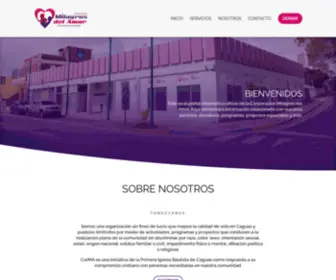 Cormapr.org(Corporación Milagros del Amor) Screenshot