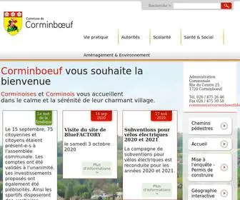 Corminboeuf.ch(Commune de Corminboeuf) Screenshot