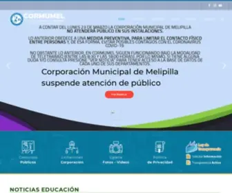 Cormumel.cl(Corporación Municipal de Melipilla) Screenshot