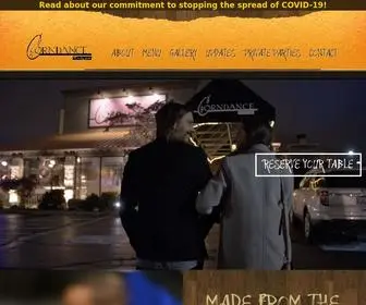 Corndance.com(A New American Steakhouse) Screenshot
