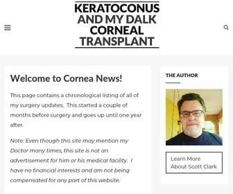 Corneanews.com(My Journey from Diagnosis to Corneal Graft and Beyond) Screenshot