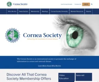Corneasociety.org(Cornea Society) Screenshot
