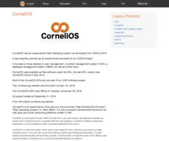 Cornelios.org(CorneliOS Web Operating System) Screenshot