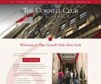 Cornellclubnyc.com(Cornell Club) Screenshot