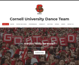 Cornelldance.com(Cornell University Dance Team) Screenshot