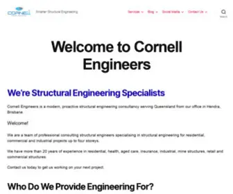 Cornellengineers.com.au(We're Structural Engineering Specialists. Cornell Engineers) Screenshot