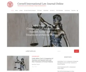 Cornellilj.org(The preeminent source for scholarship on foreign and international law) Screenshot