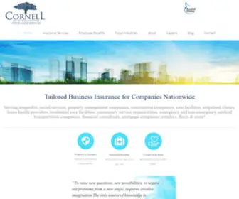 Cornellins.com(Cornell Insurance Services) Screenshot