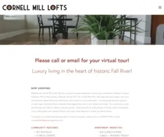 Cornellmilllofts.com(Cornell Mill Lofts) Screenshot