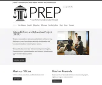 Cornellprep.org(Prison Reform and Education Project (PREP)) Screenshot