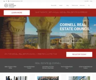 Cornellrec.org(The Cornell Real Estate Council) Screenshot