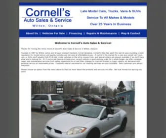 Cornellsauto.com(Cornell's Auto Sales & Service) Screenshot