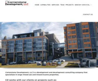 Corner-Stonedc.com(A development and development consulting company) Screenshot