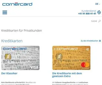 Cornercard.ch(Visa und Mastercard®) Screenshot
