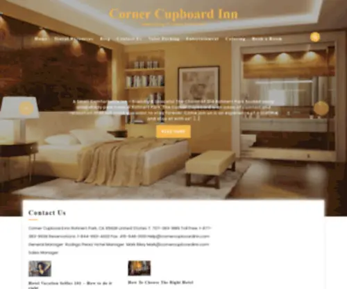 Cornercupboardinn.com(Much More Than Bed and Breakfast at These Classic American Inns) Screenshot