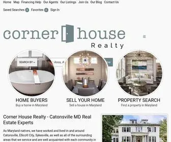 Cornerhouserealty.com(Catonsville, Ellicott City & Howard County Real Estate) Screenshot