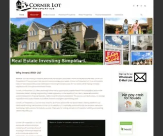 Cornerlotjax.com(Real Estate Investing) Screenshot