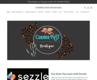 Cornerpostboutique.com(We're a small store with big personality and we believe in the beauty of cowgirls) Screenshot