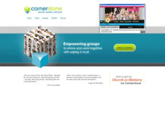 Cornersocial.com(Cornerstone Social Media Network) Screenshot