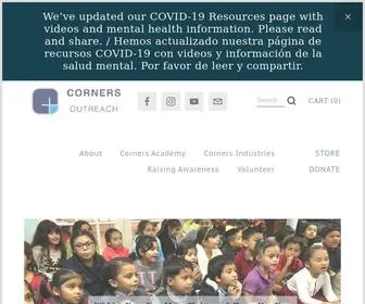 Cornersoutreach.org(Corners Outreach) Screenshot