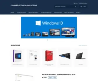 Cornerstone-Computers.net(We`re a computer software recycling company) Screenshot