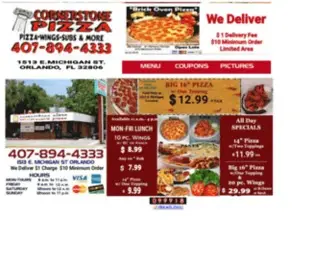 Cornerstone-Pizza.com(Order Online for Takeout / Delivery. Here at Cornerstone Pizza) Screenshot