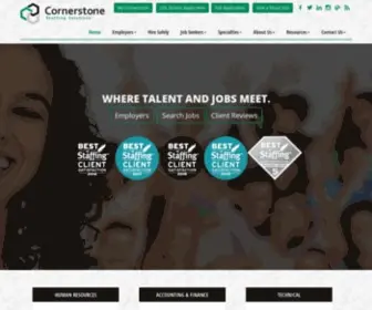 Cornerstone-Staffing.com(Cornerstone) Screenshot