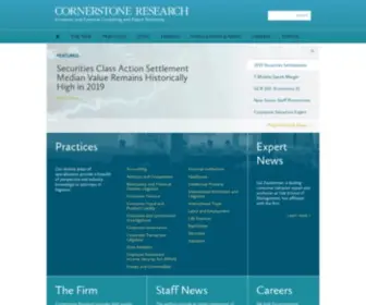 Cornerstone.com(Cornerstone Research) Screenshot