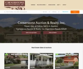 Cornerstoneauctionco.com(Cornerstone Auction & Realty) Screenshot