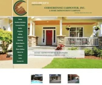 Cornerstonecarpenter.com(Cornerstone Carpenter) Screenshot