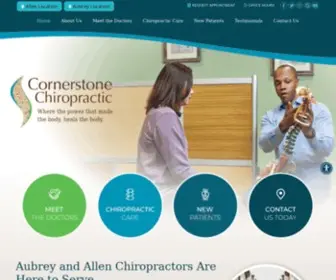 Cornerstonechiropractictx.com(Chiropractor Allen TX and Aubrey TX) Screenshot