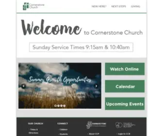 Cornerstonechurch.org(CORNERSTONE CHURCH) Screenshot