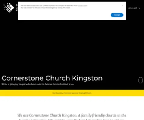 Cornerstonechurchkingston.org(Cornerstone Church Kingston) Screenshot