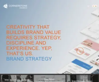 Cornerstonecreative.com(Denver Branding) Screenshot