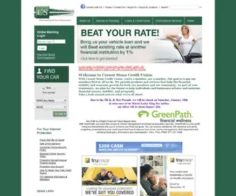 Cornerstonecreditunion.net(Corner Stone Credit Union) Screenshot