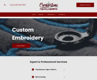 Cornerstoneembroideryllc.com(Cornerstoneembroideryllc) Screenshot