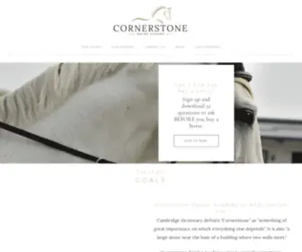 Cornerstoneequineacademy.com(Cornerstone Equine Academy) Screenshot