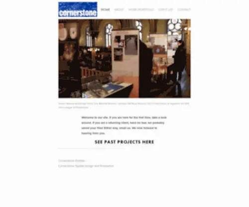 Cornerstoneexhibits.com(Cornerstone Spatial Design and Production) Screenshot
