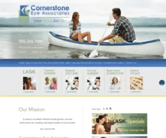 Cornerstoneeye.com(Laser Eye Surgery Rochester) Screenshot