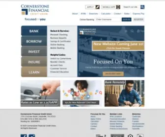 Cornerstonefinancialcu.org(Cornerstone Financial Credit Union) Screenshot