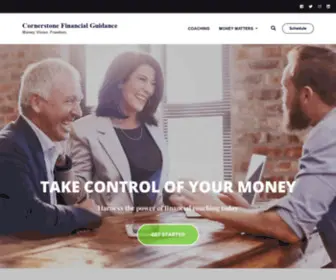 Cornerstonefinancialguidance.com(Financial guidance and coaching solutions for all walks of life. Our mission) Screenshot