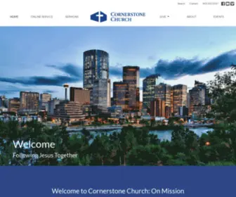 Cornerstonefoursquarechurch.com(Cornerstone Church) Screenshot