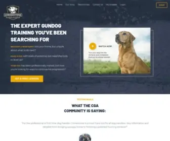 Cornerstonegundogacademy.com(The Best Online Gun Dog Training Program) Screenshot
