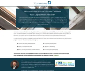 Cornerstoneinsurancepros.com(Cornerstone Insurance Producers) Screenshot