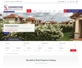 Cornerstonekenya.co.ke(Defined by Service & Expertise) Screenshot